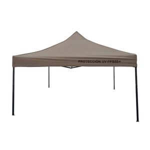 Toldo Desplegable Protección UV FPS50+ 300x300cm Taupe Orange