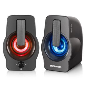 Neon MIC S307 Parlante 2.0 RGB LED 2" Micronics