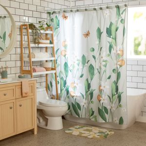 Cortina de Baño Poliéster Boró 178 x 180 cm