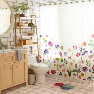Cortina de Baño Poliéster Boró 178 x 180 cm
