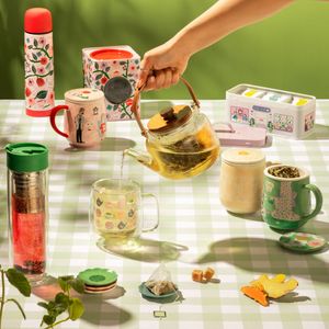 Tetera de Vidrio con Tapa y Asa de Madera 800 ml