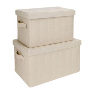 Caja Organizadora Textil con Tapa 33x23x20 cm