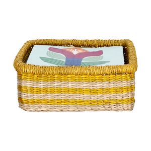 Servilletero de Fibra natural Seagrass 18x18x8 cm