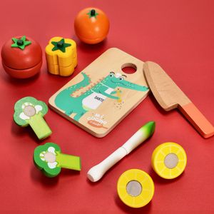 Set Balde de Frutas y Verduras de Madera