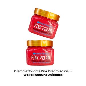 Crema Exfoliante Pink Dream Rosas Wokali 600gr 2 Unid
