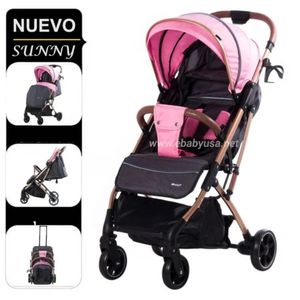 Coche Ebaby Maleta Sunny EB124 de Acero Rosado