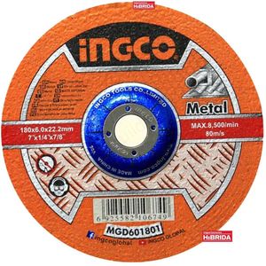 Disco De Desbaste 7 Abrasivo Corte Metal Amoladora Ingco - Mgd601801