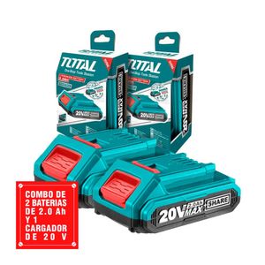 Batería 20V 2Ah Lithio Total Portátil Indicador Led X2 U