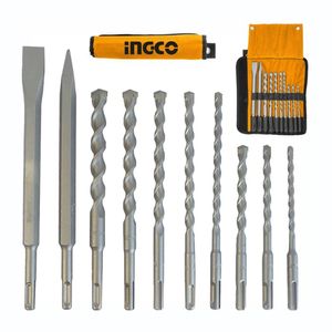Juego De Brocas Y Cinceles Sds Plus Para Rotomartillo Ingco - Akd2101