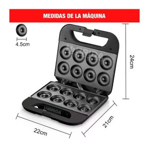 Cortador Picador Alimentos Más Maquina Mini Donas 2En1 Waffles - Combo