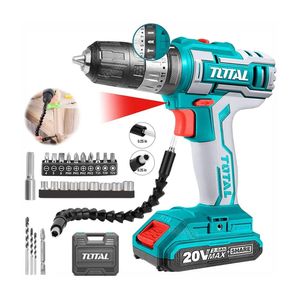 Combo Taladro Atornillador Percutor 20V Extensor Puntas Dados Pro