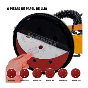 Lijadora De Pared Techo Más Lijadora Orbital 320W Metal Madera - Combo