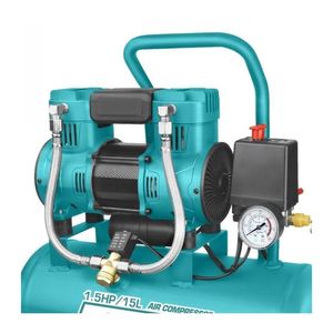 Compresora De Aire 15L Total 1100W Silenciosa Libre Deaceite
