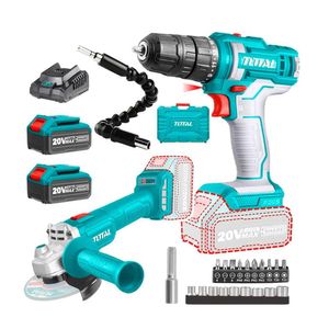 Taladro Atornillador Amoladora Inalámbrica Total Dados Punta