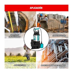 Bomba Sumergible Agua Sucialimpia 1Hp 750W Total - Twp775016-5