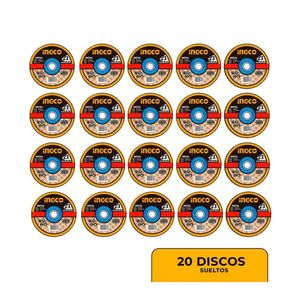 Disco Ingco Corte Metal 4 ½ Amoladora Esmeril X20 Unidades
