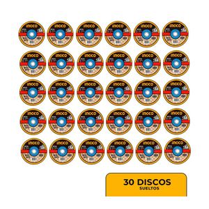 Disco Ingco Corte Metal 4 ½ Amoladora Esmeril X30 Unidades