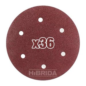 Disco Papel Lija X36 Para Lijadora De Pared Techo Abrasivo - Combo