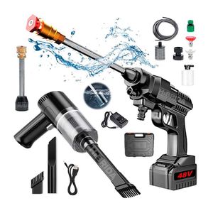 Hidrolavadora Inalámbrica 40V Carwash  Mini Aspiradora - Combo