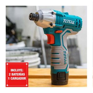 Atornillador De Impacto 12V Baterías Y Accesorios Total - Tirli1201