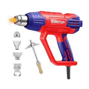 Pistola Calor 2000w Aire Caliente Regulable 3 Temperaturas EMTOP