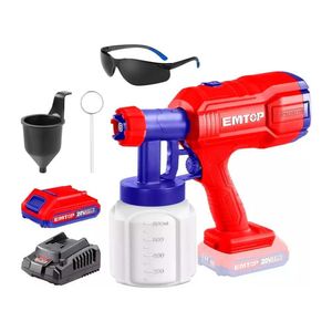Pistola De Pintar Inalámbrica 20V 800Ml Más Batería Y Lente - Combo