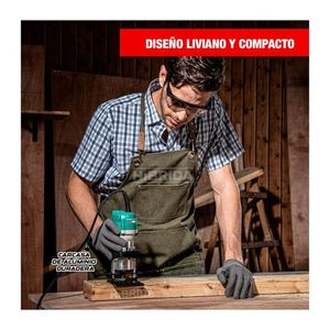 Ruteadora Fresadora 635Mm Carpintería Más Guantes Anticorte - Combo