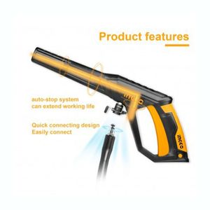 Hidrolavadora 1400W Shampunera 400Ml Carwash Autos Limpieza Ingco