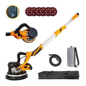 Lijadora De Drywall Pared Pintura 225Mm Con Aspiradora Y Luz