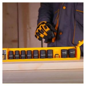 Set De 10 Dados ½" Para Llave De Impacto N°10-24 Ingco - Hkissd12101