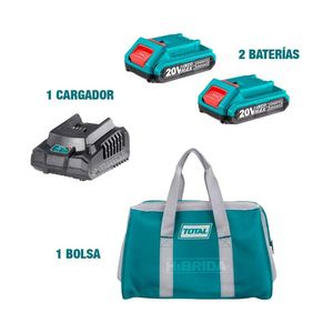 Rotomartillo + Atornillador 10Mm + 2 Baterías 20V 2.0Ah - Tckli2008