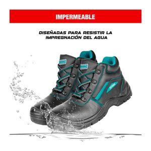 Zapatos Punta De Acero Seguridad Negro Talla 42 Total - Tsp202Sb.42