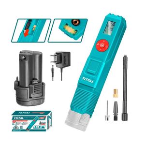 Inflador Compresor 12V Total Inalámbrico Llanta Globo - Tacli12011
