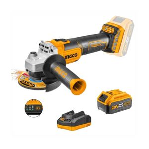 COMBO 20V INGCO AMOLADORA BRUSHLESS 4 ½'' BATERIA 4Ah CARGADOR