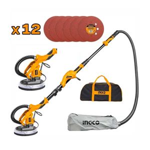 Lijadora De Pared Y Techo 1050W Ingco Fino Acabado 225Mm - Dws10501