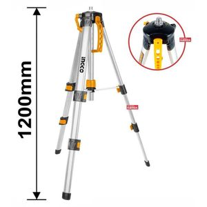 Trípode Aluminio 1200Mm Para Nivel Láser Industrial Ingco - Hllt01152
