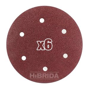 Disco Papel Lija X6 Para Lijadora De Pared Techo Abrasivo - Combo