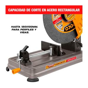 Tronzadora 2200W Ingco Cortadora Metal Industrial + Lente Protector