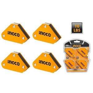 Set De Escuadras Magnéticas 4Pzs 10Lbs Para Soldar Ingco - Amwh4001