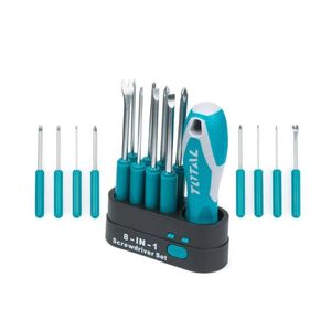 Set Atornilladores 9Pcs Intercambiable Cr-V Total - Tht250906