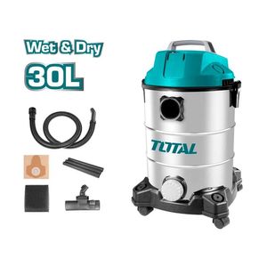 Aspiradora 1300W 30 Litros Polvo Agua Total Tanque Metálico - Tvc13301