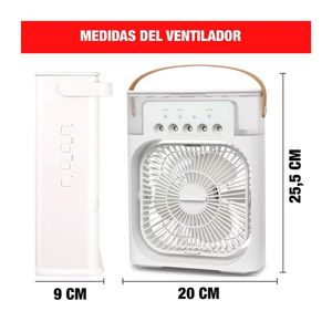Aire Acondicionado Portátil Led 3En1 Enfriador Ventilador - Air-Cooler