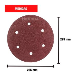 Disco Papel Lija X18 Para Lijadora De Pared Techo Abrasivo - Combo