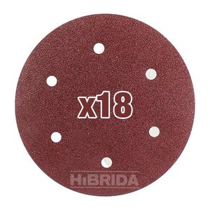 Disco Papel Lija X18 Para Lijadora De Pared Techo Abrasivo - Combo