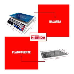 Balanza Electrónica 40 Kilos Báscula Recargable Pesa - H-40K-Blanca