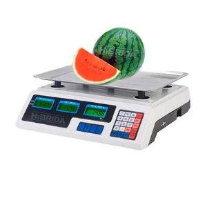 Balanza Electrónica 40 Kilos Báscula Recargable Pesa - H-40K-Blanca