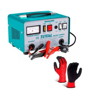 Cargador De Batería 1224V Total Turquesa Auto Moto Guante - Tbc1601
