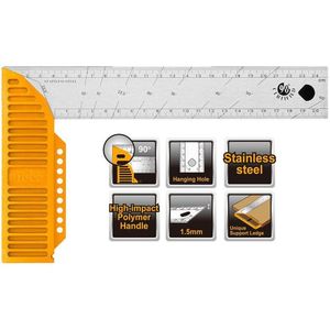 Escuadra Angular Recto L 90° 300Mm Ingco - Has123002