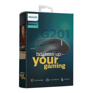 Mouse Gamer Philips G201 SPK9201 RGB 8 BOTONES