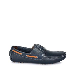 Zapato Top Sider Casual SERGIO-042 Azul Viale Homme Cuero